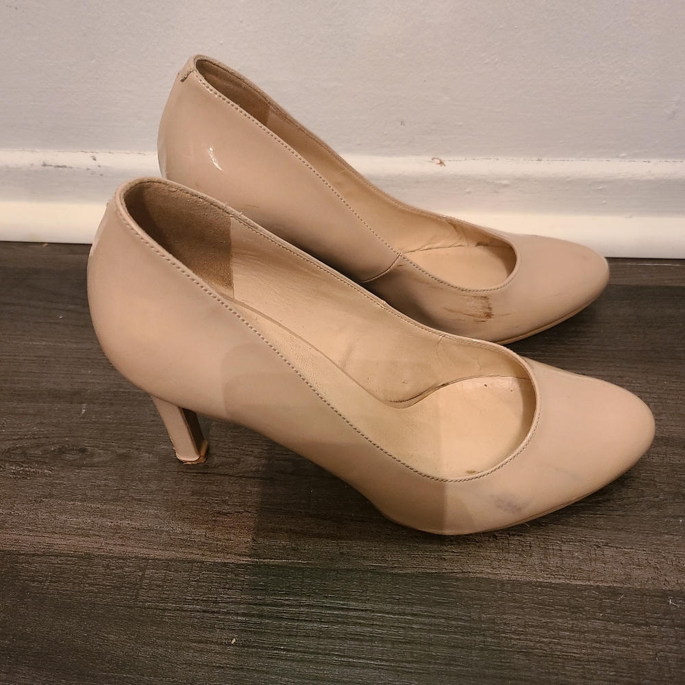 Beige Nine West Heels